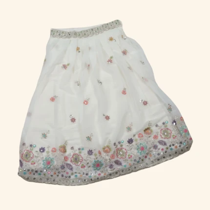 Girls White Crop Top (3)
