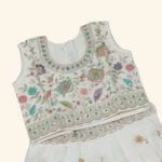 Girls White Crop Top (4)