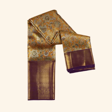 Gold Kanchipuram Pattu Saree (1)