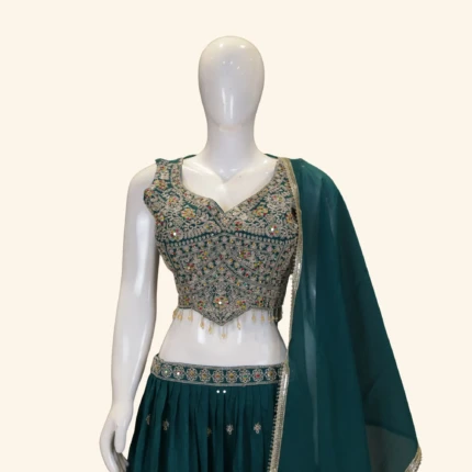 Green Crop Top (2)