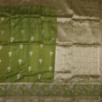 Green Mashru Saree (2)
