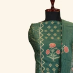 Green Tissue Dress Material (4)