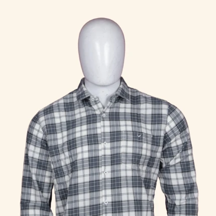 grey and charcoal plaid check Shirt (2)