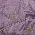 Lavender Purple Sequin Floral Handwork Silk Saree (3)