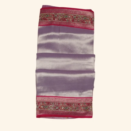 Lavender Tissue Banaras Saree (1)