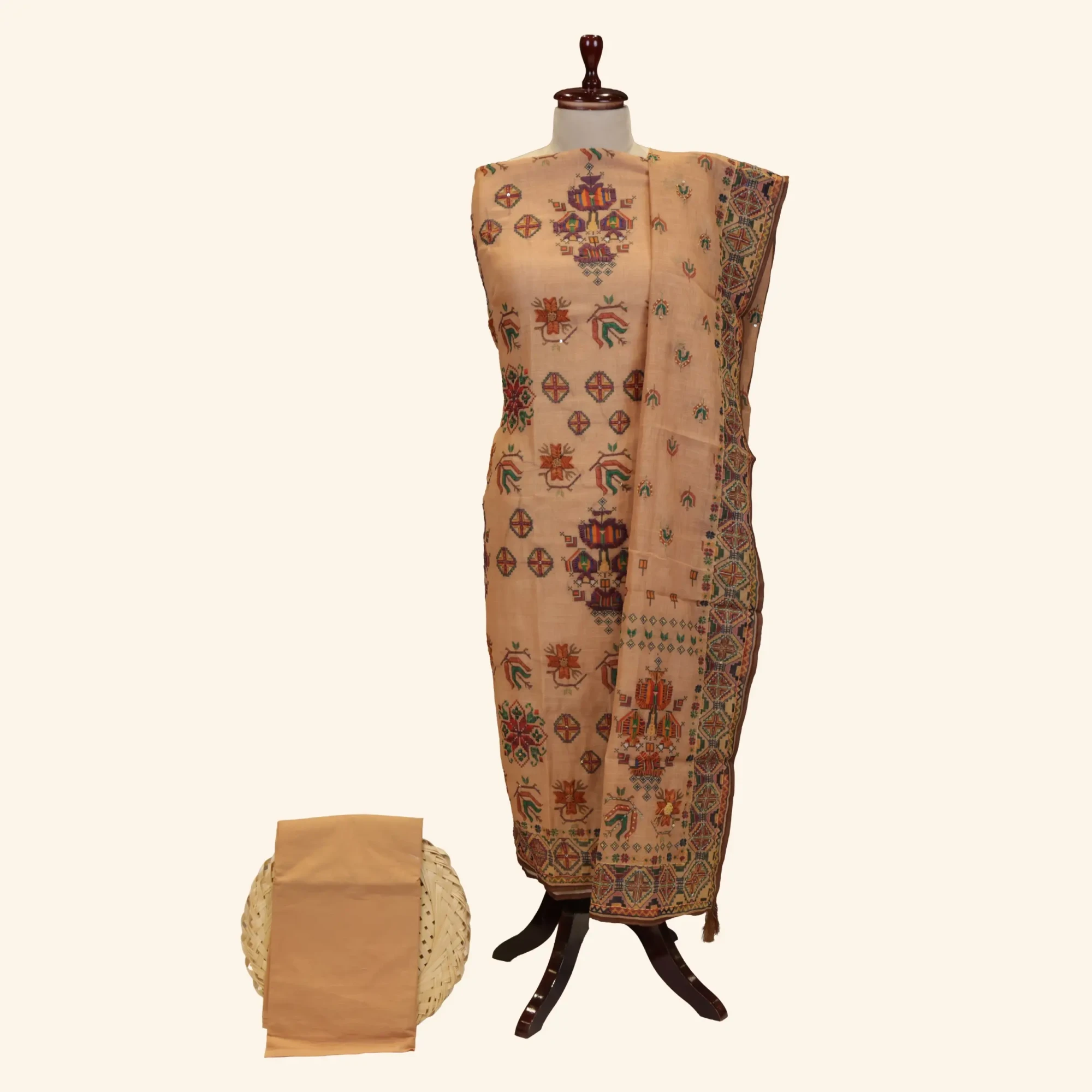 Light Brown Kota Dress Material (1) Light Brown Kota Dress Material (1)