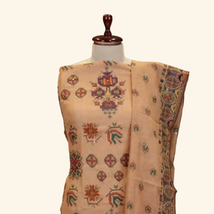 Light Brown Kota Dress Material (3)