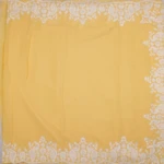 Light Yellow Thread Embroidered Scallop Saree (2)