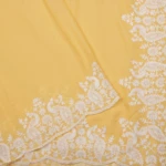 Light Yellow Thread Embroidered Scallop Saree (3)