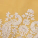 Light Yellow Thread Embroidered Scallop Saree (5)