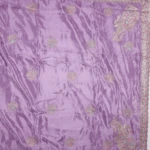 Lilac Purple Paisley Embroidered Silk Saree (2)