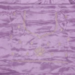 Lilac Purple Paisley Embroidered Silk Saree (4)