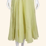 Lime Green Embellished Long Frock (4)