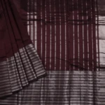 Maroon Brown Mangalagiri Handloom Saree (2)