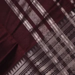 Maroon Brown Mangalagiri Handloom Saree (5)