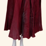 Maroon Floral Applique Long Frock (4)