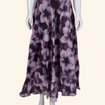 Mauve & Charcoal Floral Hand-Embroidered Long Frock (3)