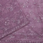 mauve netted designer saree (3)