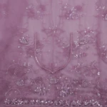 mauve netted designer saree (4)
