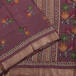Mauve Tussar Fancy Saree (7)