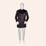 Men's Dark Plum Sherwani (1)