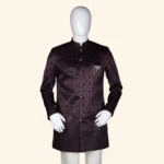 Men's Dark Plum Sherwani (2)