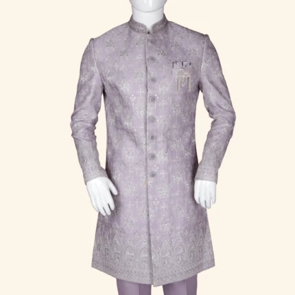 Men's Lavender Sherwani (2)