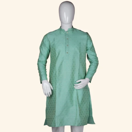 Men's Mint Green Kurtha Pyjama (2)