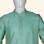 Men's Mint Green Kurtha Pyjama (5)