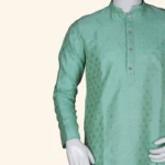 Men's Mint Green Kurtha Pyjama (6)