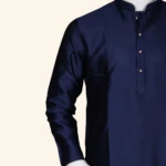 Men's Navy Blue Kurtha Pyjama (6)