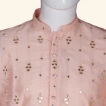 Men's Peach Kurtha Pyjama (4)