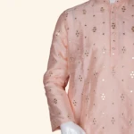 Men's Peach Kurtha Pyjama (6)