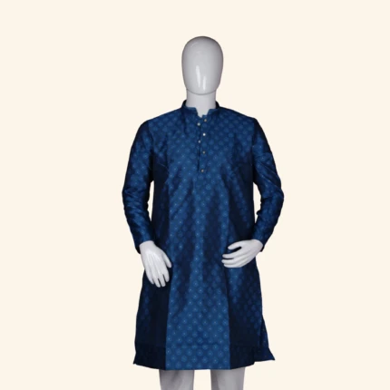 Men's Royal Blue Kurtha Pyjama (1)