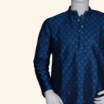 Men's Royal Blue Kurtha Pyjama (5)