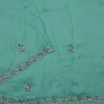 mint green Organza Saree (3)