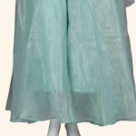 Mint Green Organza Sharara Set with Sequined Crop Top (4)
