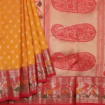 Mustard Kanchi Pattu Saree (3)