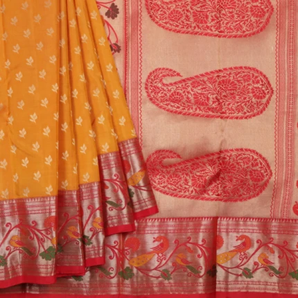 Mustard Kanchi Pattu Saree (3)