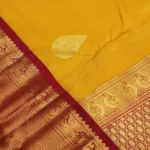 Mustard Kanchipuram Pattu Saree (5)