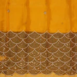 Mustard Yellow Butterfly Crystal Work Fancy Saree (4)