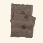 muted beige Glass Tissue Saree (1)