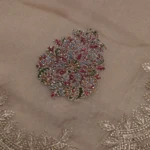 muted beige Glass Tissue Saree (4)
