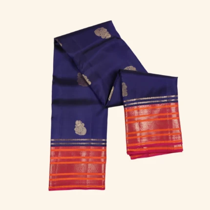 Navy Blue Kanchipuram Pattu Saree (1)