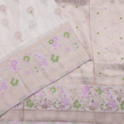 Off WhiteMashru Silk Saree (3)