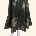 Olive Floral Long Frock (3)