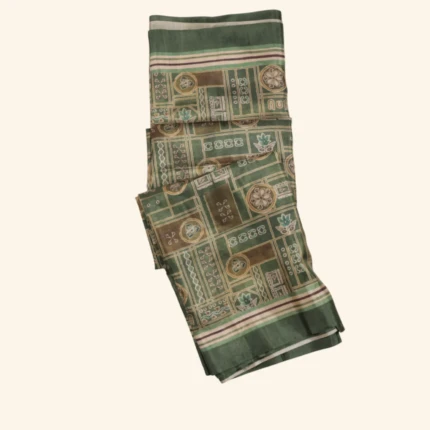 Olive Green Geometric & Traditional Motifs (1)