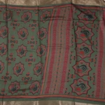 Olive Green Malai Fancy Saree (3)
