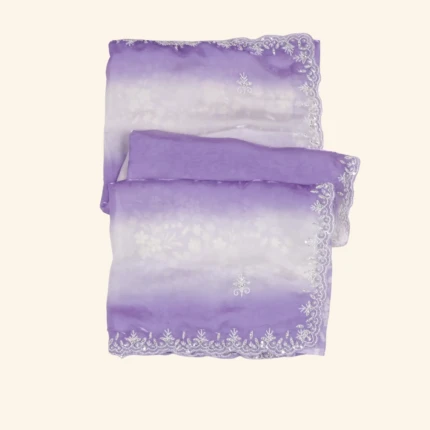 ombré Satin Organza Saree (1)