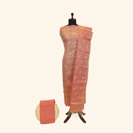 Orange Kota Dress Material (1)
